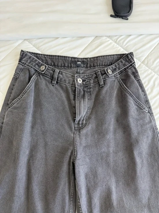 Vans Charcoal Black Carpenter Jeans with Back Pocket Logo - Picture 2 of 3